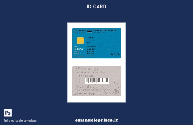 stile verificato Modello presente carta d'identità digitale Estonia